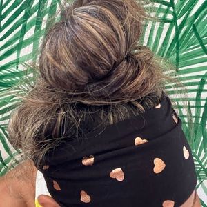 Rose gold heart headband